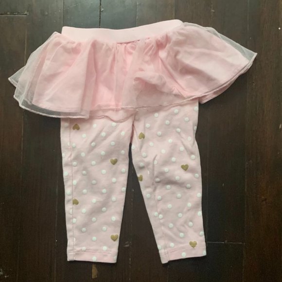 Carter's Other - Carter's Tutu Pink Heart Leggings